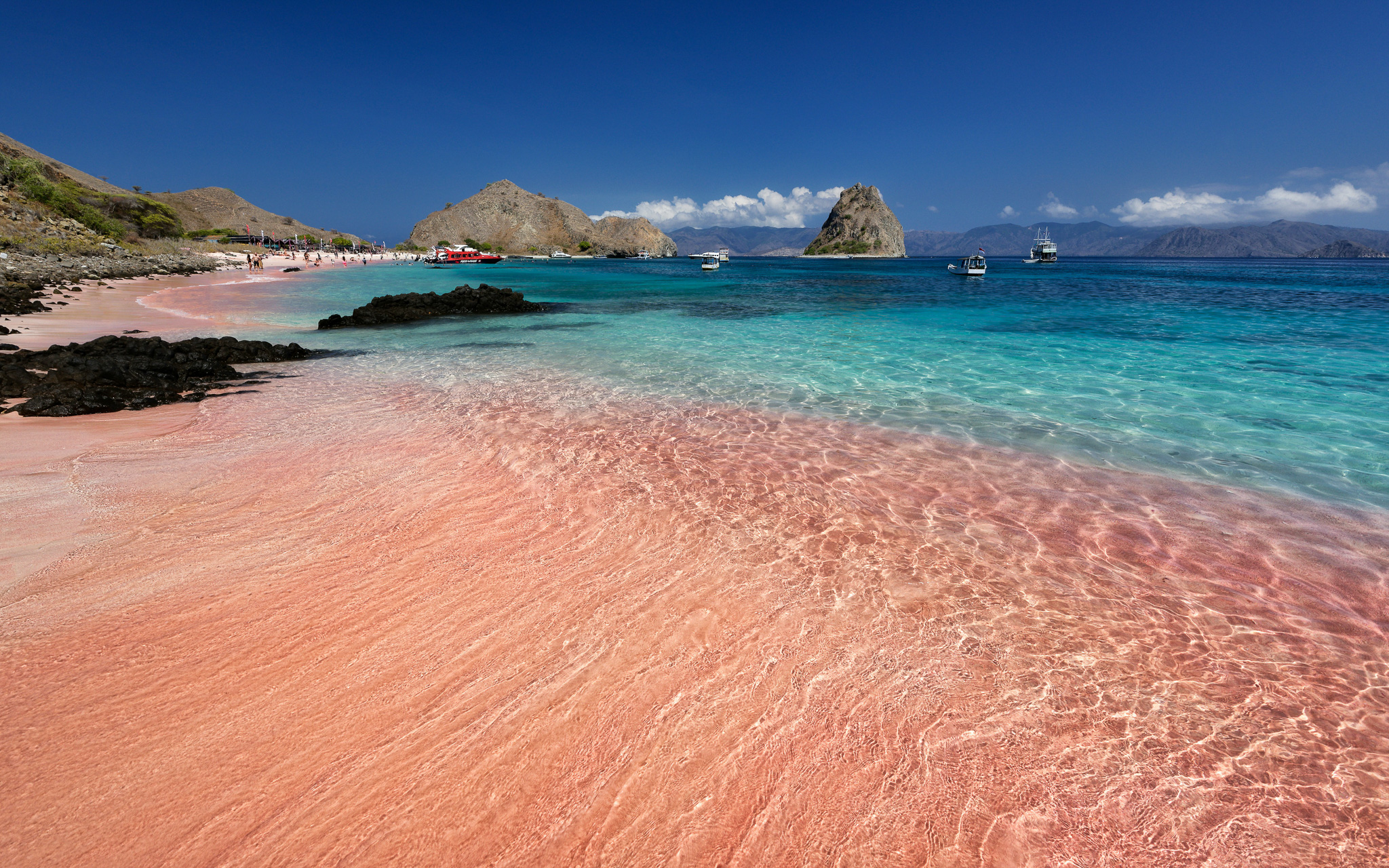 Pink sand beaches, Komodo Islands